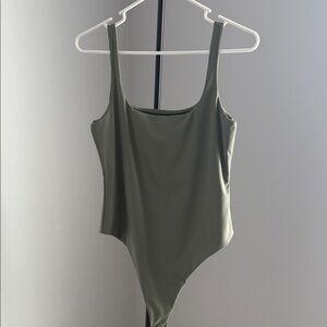 Olive Green One-Piece Swimsuit